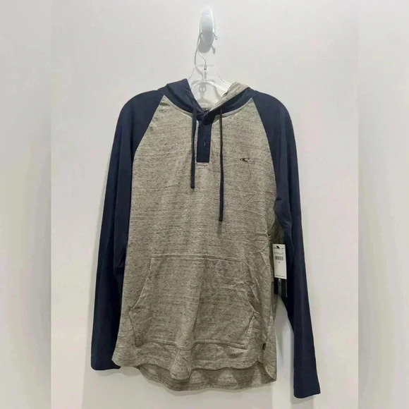 O'Neill Men's Medium Gray Zip Pullover Hoodie Sweatshirt​​ - Picture 1 of 6